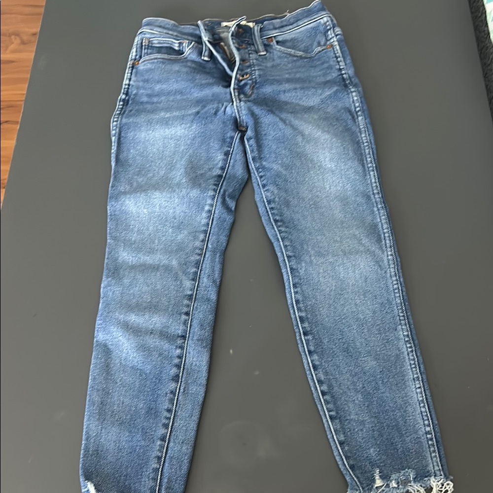 Women's Blue Distressed Jeans